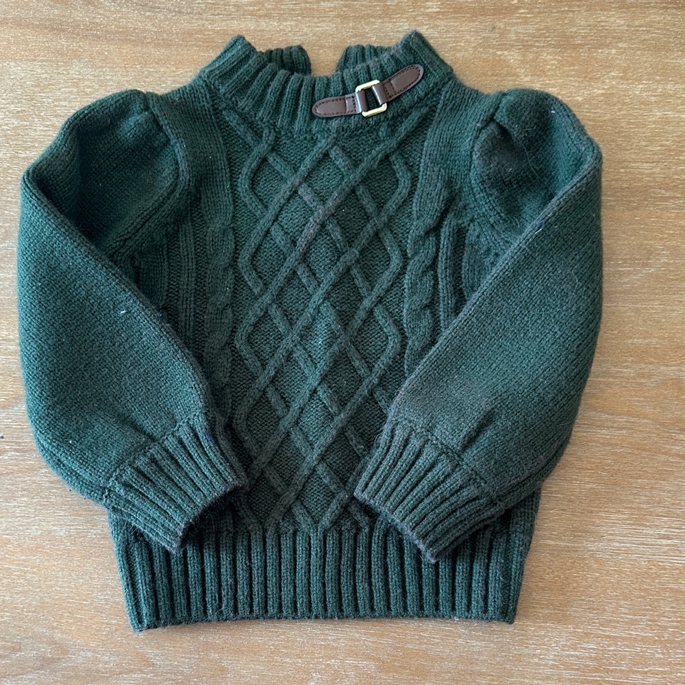 Janie and Jack Forest Green Turtleneck Sweater